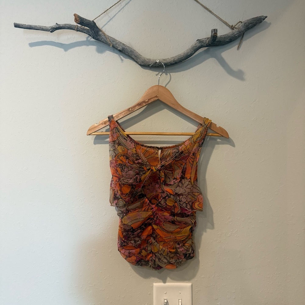 Free People Tell Me More Reversible Mesh Tank Top - Picture 3 of 7